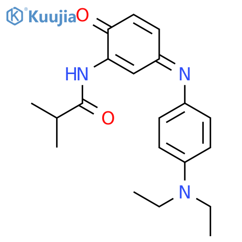 Propanamide,N-[3-[[4-(diethylamino)phenyl]imino]-6-oxo-1,4-cyclohexadien-1-yl]-2-methyl- structure