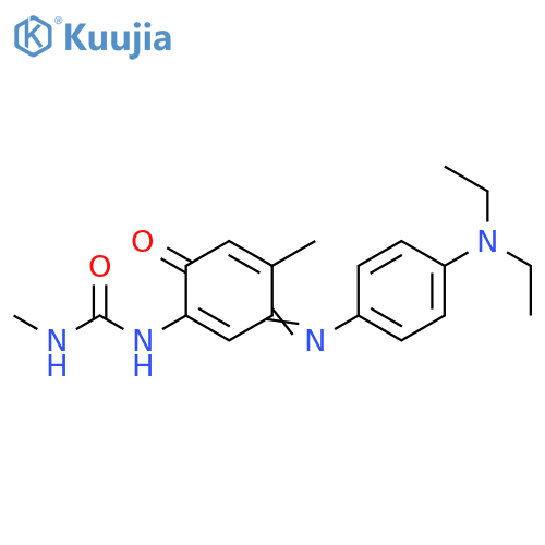 Urea,N-[3-[[4-(diethylamino)phenyl]imino]-4-methyl-6-oxo-1,4-cyclohexadien-1-yl]-N'-methyl- structure