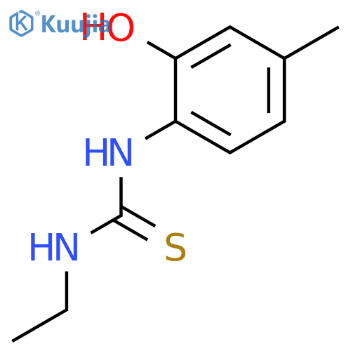 Thiourea, N-ethyl-N'-(2-hydroxy-4-methylphenyl)- structure