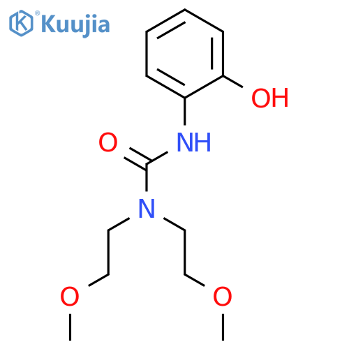 Urea, N'-(2-hydroxyphenyl)-N,N-bis(2-methoxyethyl)- structure