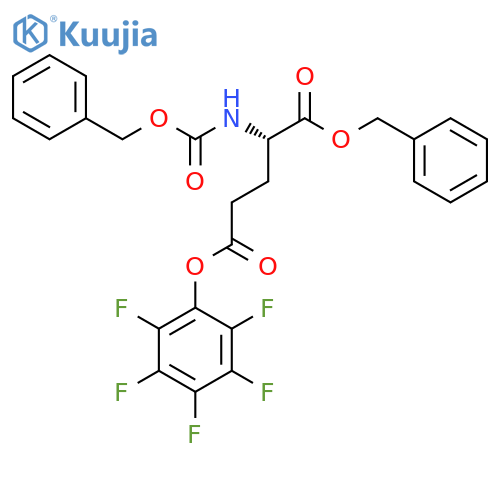 L-Glutamic acid, N-[(phenylmethoxy)carbonyl]-, 5-(pentafluorophenyl) 1-(phenylmethyl) ester structure