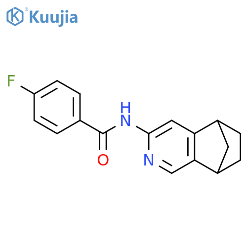 Benzamide,4-fluoro-N-(5,6,7,8-tetrahydro-5,8-methanoisoquinolin-3-yl)- structure