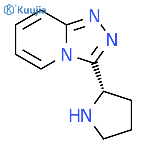 1,2,4-Triazolo[4,3-a]pyridine, 3-(2S)-2-pyrrolidinyl- structure