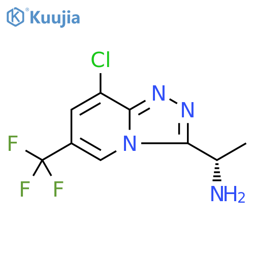 1,2,4-Triazolo[4,3-a]pyridine-3-methanamine, 8-chloro-α-methyl-6-(trifluoromethyl)-, (αS)- structure