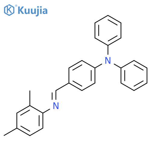 Benzenamine, 4-[[(2,4-dimethylphenyl)imino]methyl]-N,N-diphenyl- structure