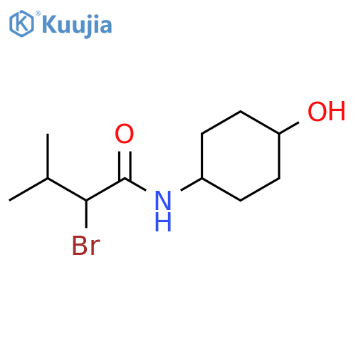 2-BROMO-N-(4-HYDROXYCYCLOHEXYL)-3-METHYLBUTANAMIDE structure
