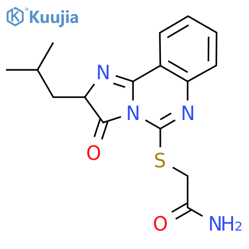 2-{[2-(2-methylpropyl)-3-oxo-2H,3H-imidazo[1,2-c]quinazolin-5-yl]sulfanyl}acetamide structure