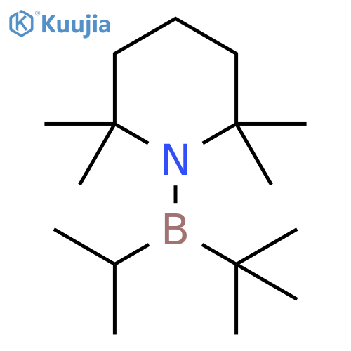 Piperidine,1-[(1,1-dimethylethyl)(1-methylethyl)boryl]-2,2,6,6-tetramethyl- structure