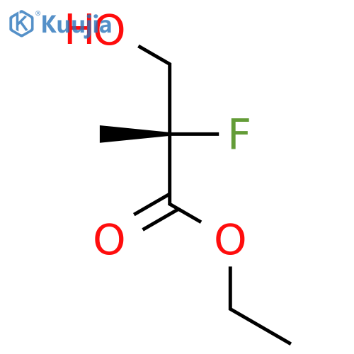 Propanoic acid, 2-fluoro-3-hydroxy-2-methyl-, ethyl ester, (S)- structure