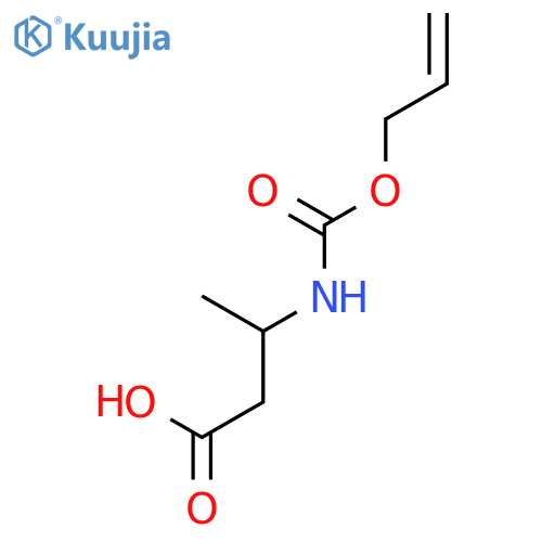 3-{(prop-2-en-1-yloxy)carbonylamino}butanoic acid structure