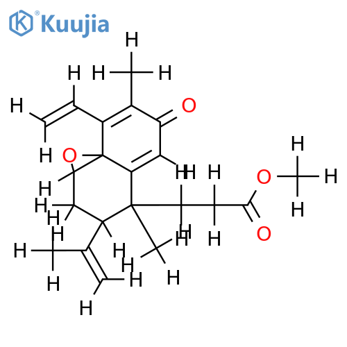 methyl 7beta,8beta-epoxy-12-oxo-3,4-secocleistanth-9(11),13,15,19(4)-tetraen-3-oate structure