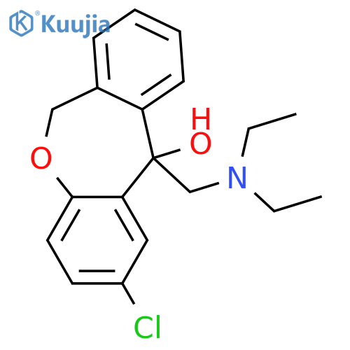 Dibenz[b,e]oxepin-11-ol, 2-chloro-11-[(diethylamino)methyl]-6,11-dihydro- structure