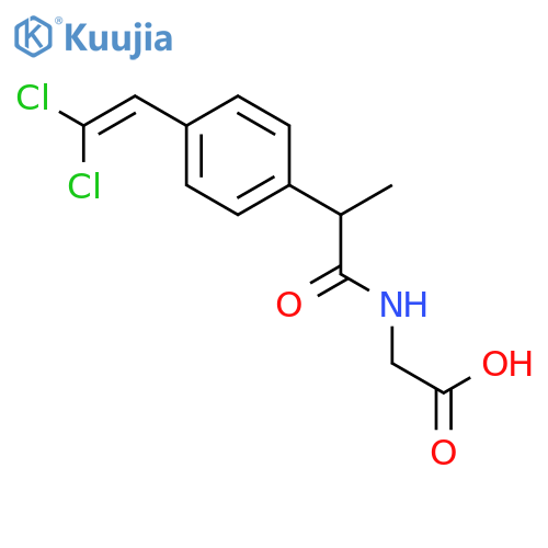 Glycine, N-[2-[4-(2,2-dichloroethenyl)phenyl]-1-oxopropyl]- structure