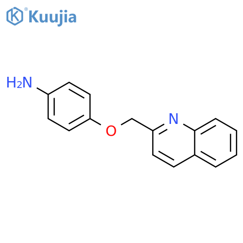 Benzenamine, 4-(2-quinolinylmethoxy)- structure