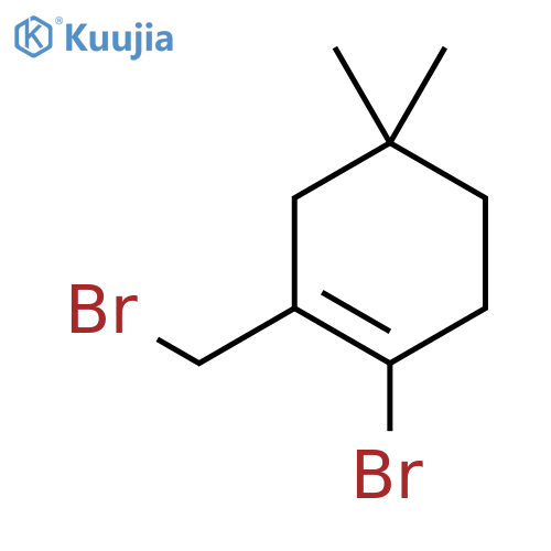 1-Bromo-2-(bromomethyl)-4,4-dimethylcyclohex-1-ene structure