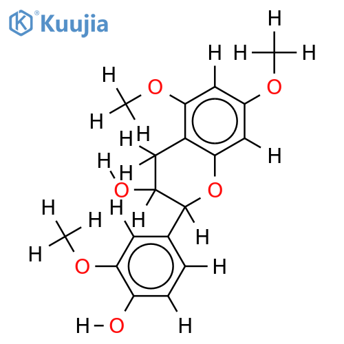 (2R,3S)-4'-hydroxy-3',5,7-tri-O-methyl-flavan-3-ol structure