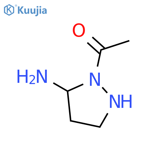3-Pyrazolidinamine, 2-acetyl- structure