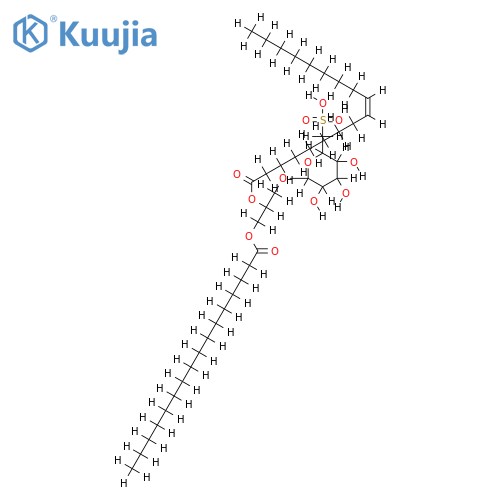 1,2-di-O-palmitoyl-3-O-(6'''-sulfo-alpha-D-quinovopyranosyl)-glycerol structure