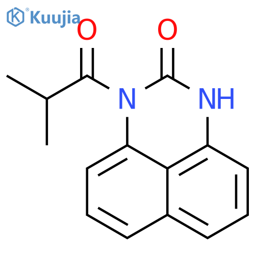 1H-Perimidin-2(3H)-one, 1-(2-methyl-1-oxopropyl)- structure