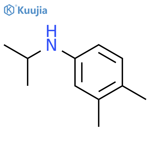 3,4-dimethyl-N-(propan-2-yl)aniline structure