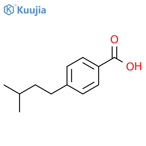 4-(3-Methylbutyl)-benzoic acid structure