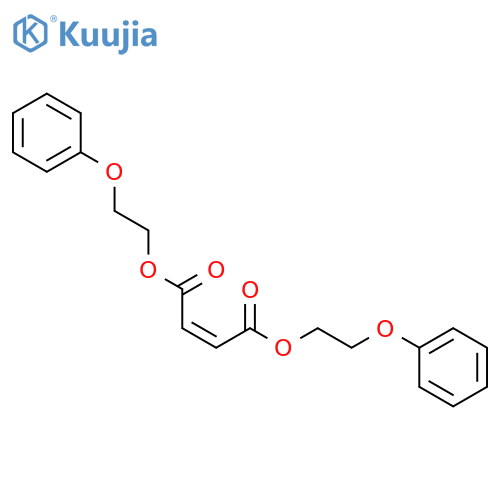 2-Butenedioic acid(2Z)-, 1,4-bis(2-phenoxyethyl) ester structure