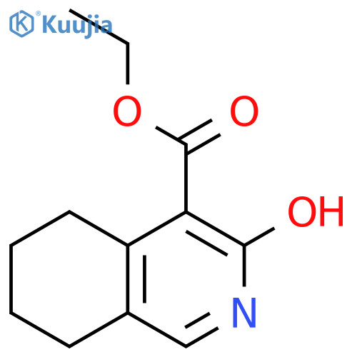 3-hydroxy-5,6,7,8-tetrahydro-isoquinoline-4-carboxylic acid ethyl ester structure