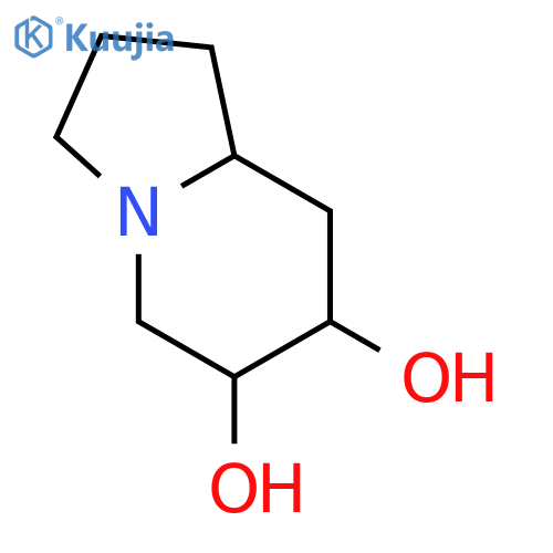 6,7-Indolizinediol,octahydro-, (6a,7a,8aa)- (9CI) structure