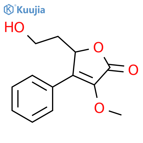 2(5H)-Furanone, 5-(2-hydroxyethyl)-3-methoxy-4-phenyl- structure