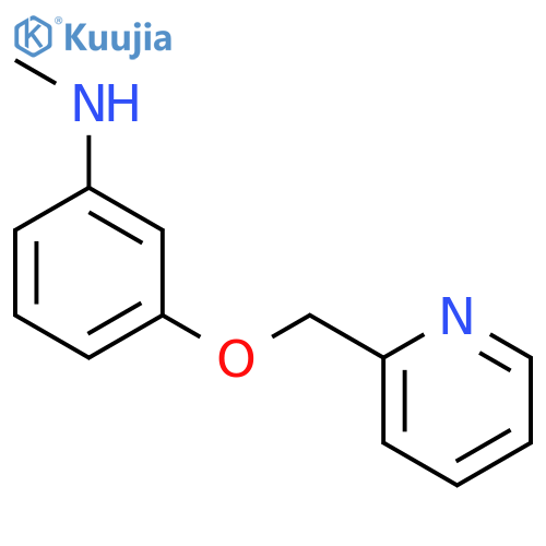 Benzenamine, N-methyl-3-(2-pyridinylmethoxy)- structure