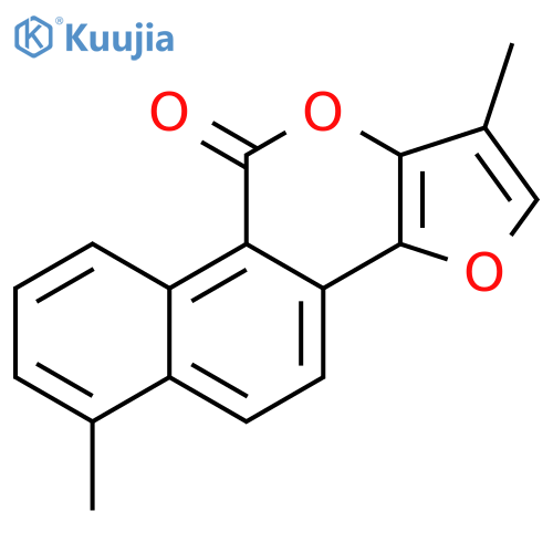 10H-Furo[3,2-b]naphtho[2,1-d]pyran-10-one,1,6-dimethyl- structure