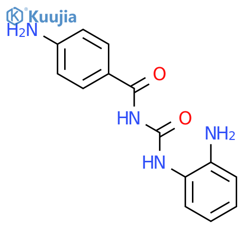 Benzamide, 4-amino-N-[[(2-aminophenyl)amino]carbonyl]- structure