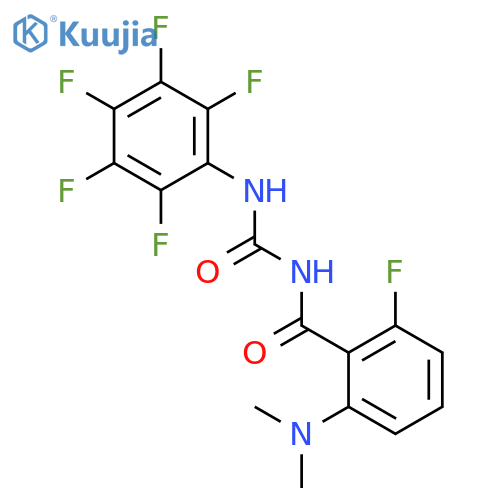 Benzamide, 2-(dimethylamino)-6-fluoro-N-[[(pentafluorophenyl)amino]carbonyl]- structure