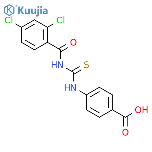 4-[(2,4-dichlorobenzoyl)carbamothioylamino]benzoic Acid structure