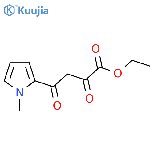 Ethyl 4-(1-methyl-1H-pyrrol-2-yl)-2,4-dioxobutanoate structure