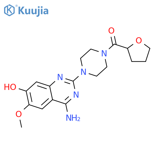 4-(4-Amino-7-hydroxy-6-methoxy-2-quinazolinyl)-1-piperazinyl(tetrahydro-2-furanyl)methanone structure