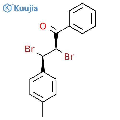 1-Propanone, 2,3-dibromo-3-(4-methylphenyl)-1-phenyl-, (R*,R*)- structure