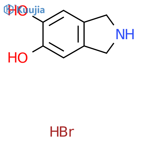 2,3-dihydro-1H-isoindole-5,6-diol hydrobromide structure