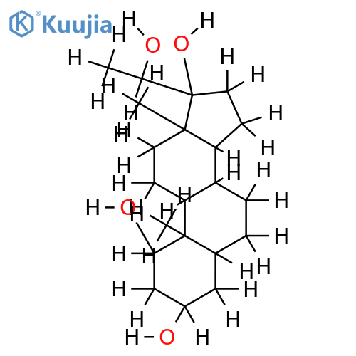 5beta-Pregnan-1beta,3alpha,17alpha,20alpha-tetrol structure
