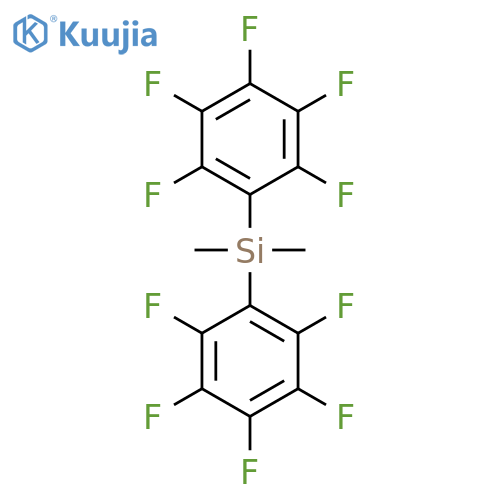 Bis(pentafluorophenyl)dimethylsilane structure