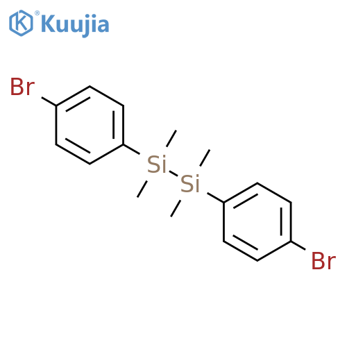 1,2-Bis(4-bromophenyl)-1,1,2,2-tetramethyldisilane structure