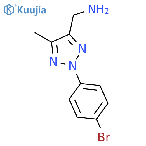 2H-1,2,3-Triazole-4-methanamine, 2-(4-bromophenyl)-5-methyl- structure