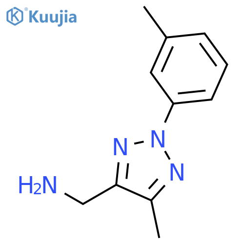 2H-1,2,3-Triazole-4-methanamine, 5-methyl-2-(3-methylphenyl)- structure