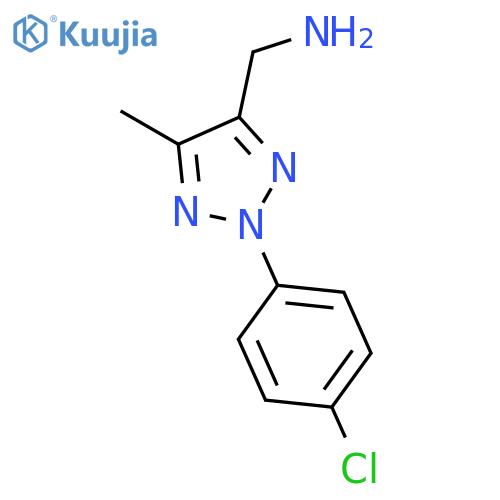 2H-1,2,3-Triazole-4-methanamine, 2-(4-chlorophenyl)-5-methyl- structure