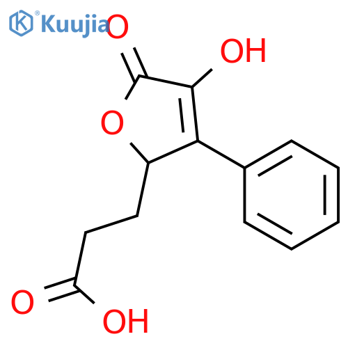 2-Furanpropanoic acid,2,5-dihydro-4-hydroxy-5-oxo-3-phenyl- structure