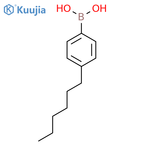 (4-hexylphenyl)boronic acid structure