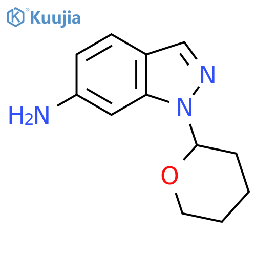 1-(Tetrahydro-2H-pyran-2-yl)-1H-indazol-6-amine structure