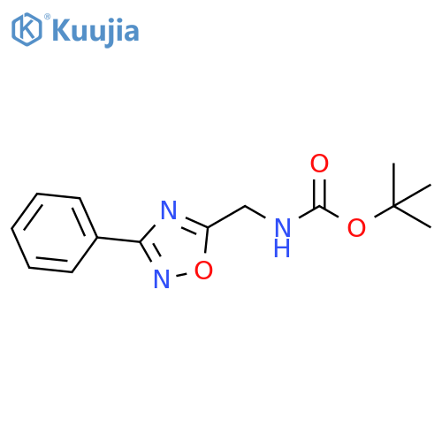 5-(tert-Butyloxycarbonyamino)methyl-3-phenyl-[1,2,4]oxadiazole structure