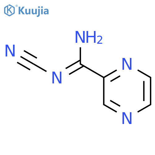 Pyrazine-2-N-cyanoamidine structure