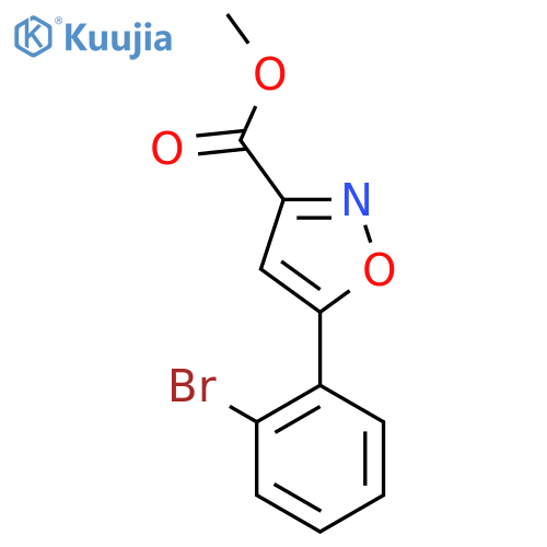 methyl 5-(2-bromophenyl)-1,2-oxazole-3-carboxylate structure